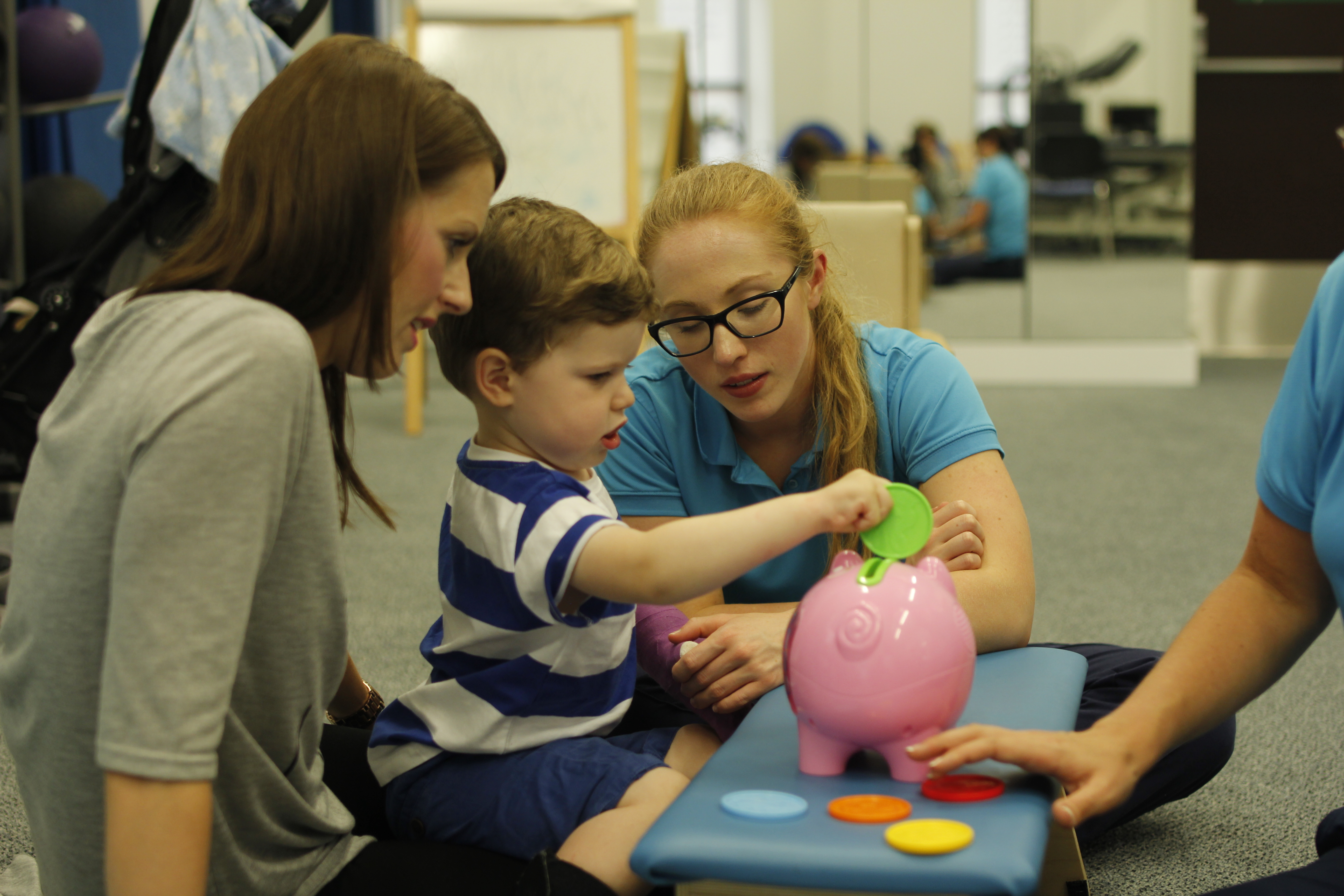 Interactive game being used during CIMT treatment.