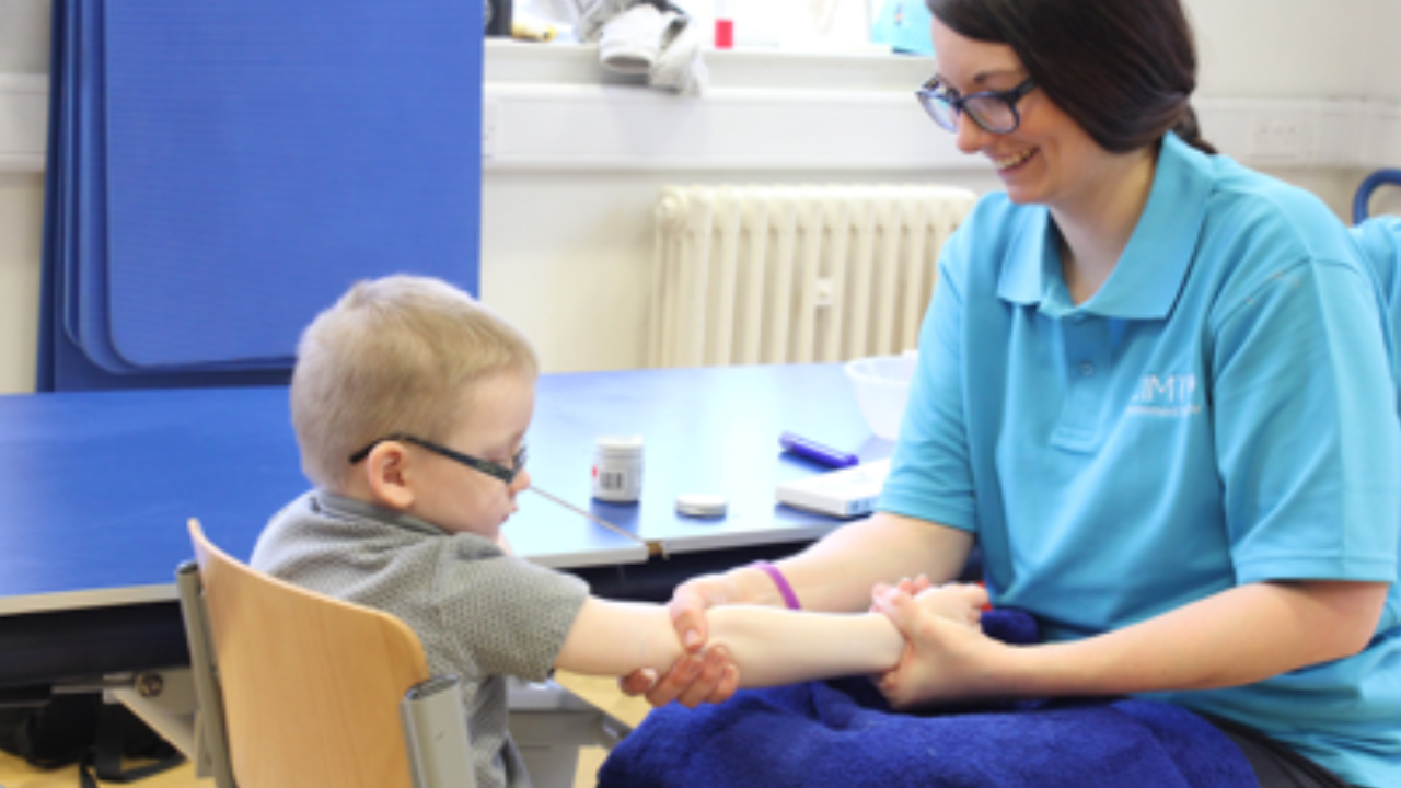 Harry getting ready for his cast.